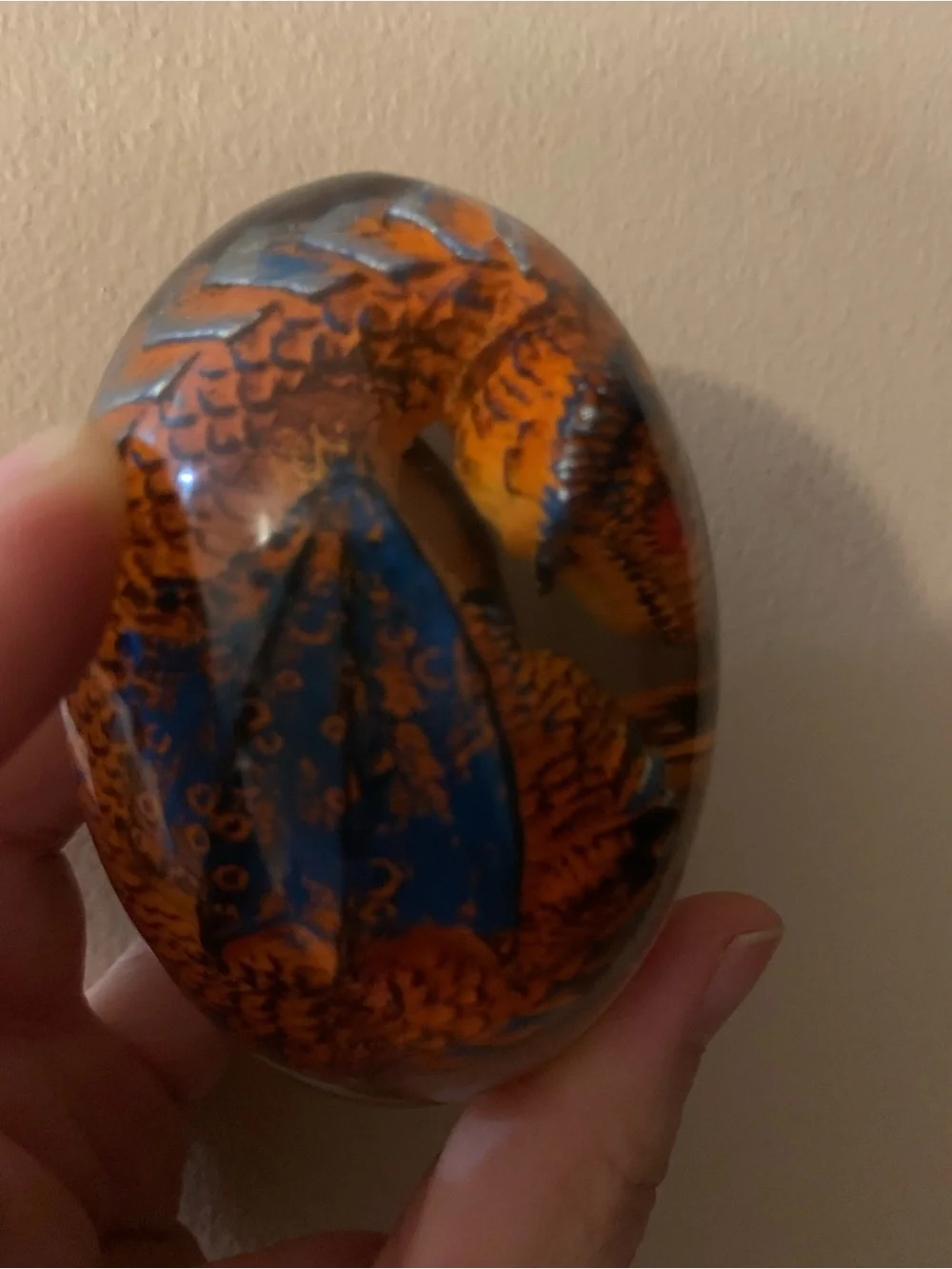 Green Dragon Resin Egg Décor for Reptile Lovers